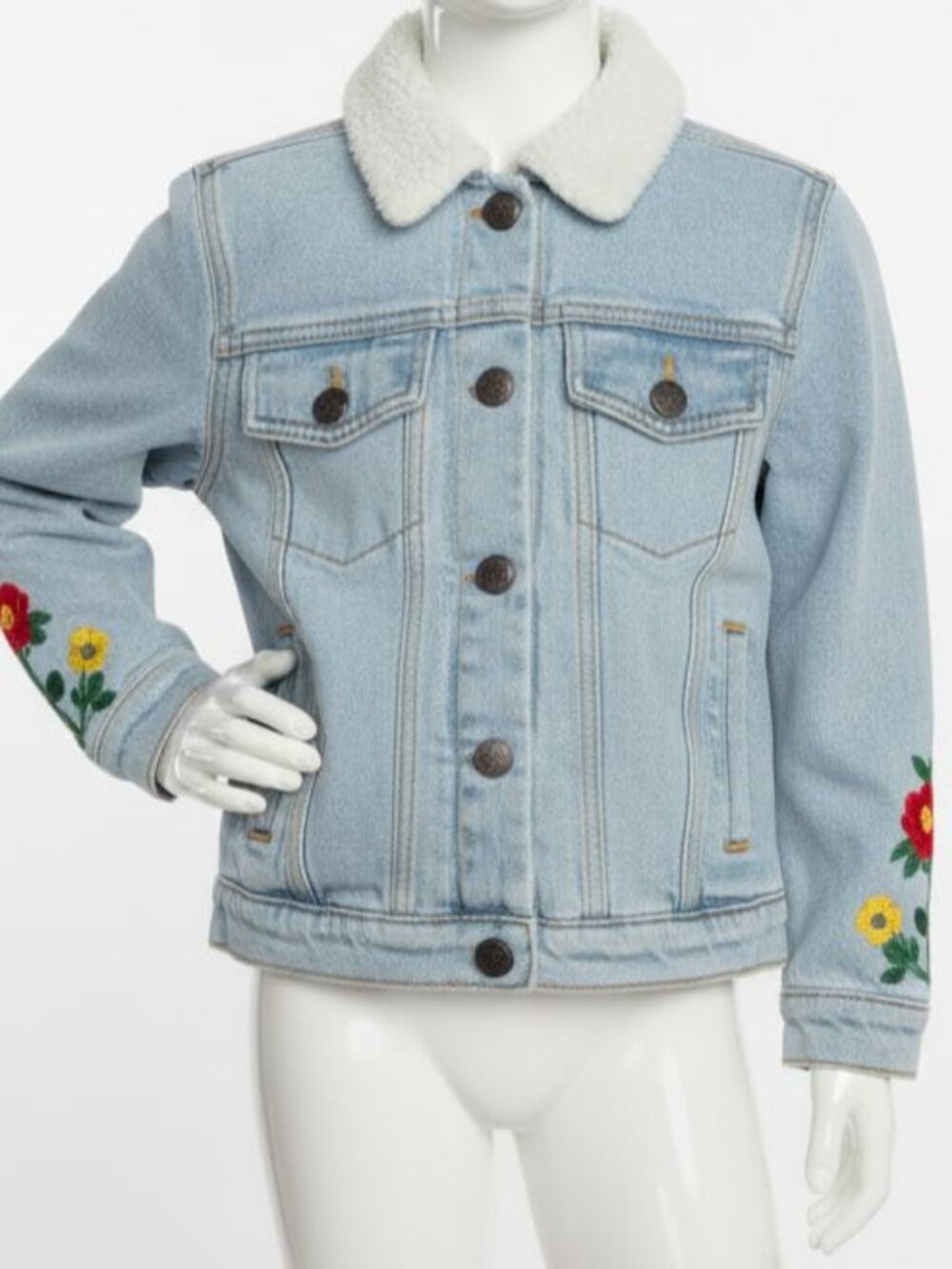 Icecream Girl's Blue Frosty Denim Jacket Size 5/6